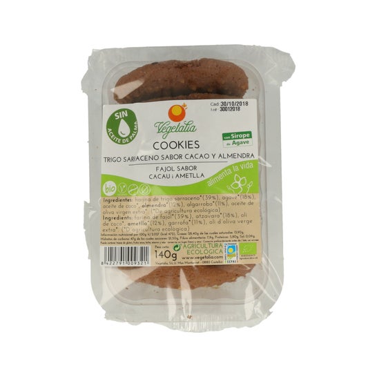 Vegetalia Cookies Sarrasin Algarr Almen 140g