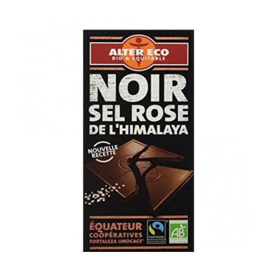 Alter Eco Chocolat noir avec sel de l'Himalaya Bio 100g