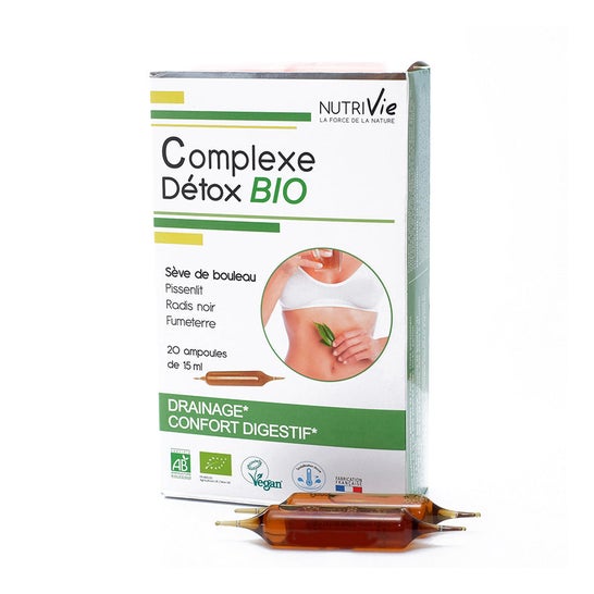Nutrivie Ampoules Complexe Détox Bio 20x15ml