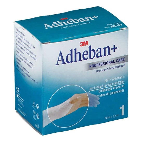 3M Adheban+ Bande Élastique Adhésive 10cmx2,5m 1ut