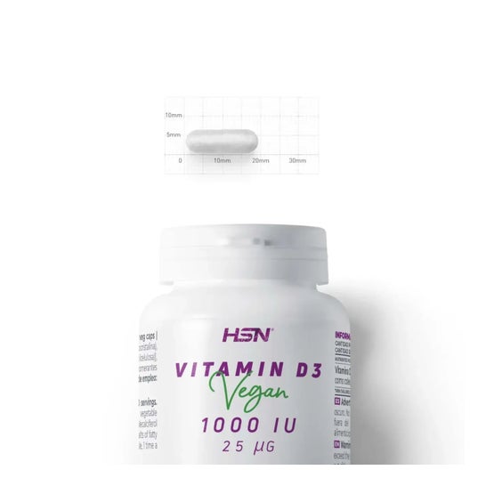 HSN Vitamina D3 Vegana 1000UI 120vcaps