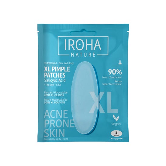 Iroha Nature Acne Prone Skin Patchs Hydrocolloïdes XL 5 uts