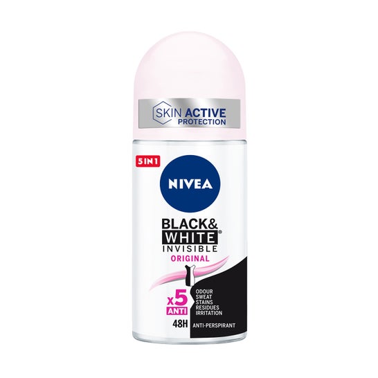 Nivea Black & White Invisible Roll-On Déodorant 50ml