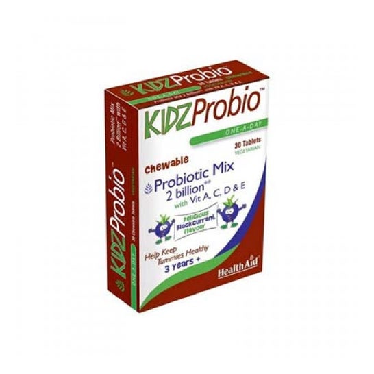 Health Aid Kidzprobio 2 Milliards + Vitamines 30 Chewables