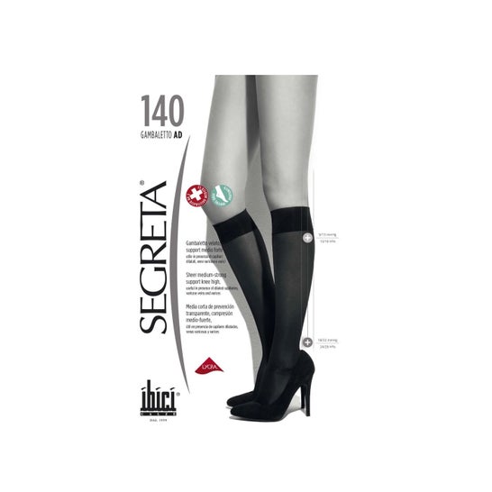Sigvaris Segr Ibici140 Chaussettes Femme Noir T2 1 Paire