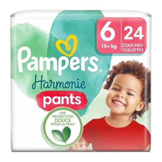 Pampers Couches Culottes Harmonie T6 15kg 24uts