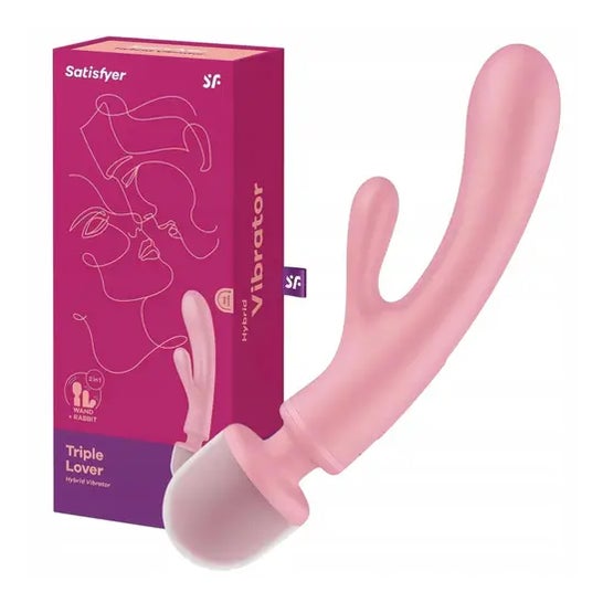 Satisfyer Triple Lover Vibrateur Rose 1 Unité