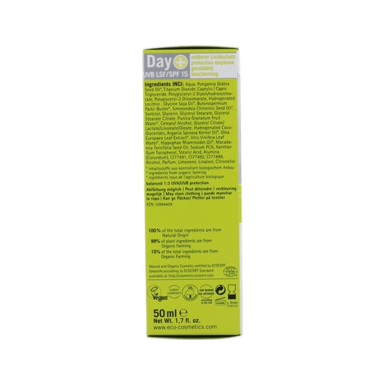 Eco Cosmétiques Crème pour le visage Spf15 50 Ml