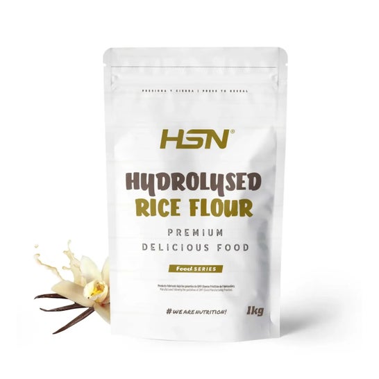 HSN Harina de Arroz Hidrolizada Vainilla 1kg