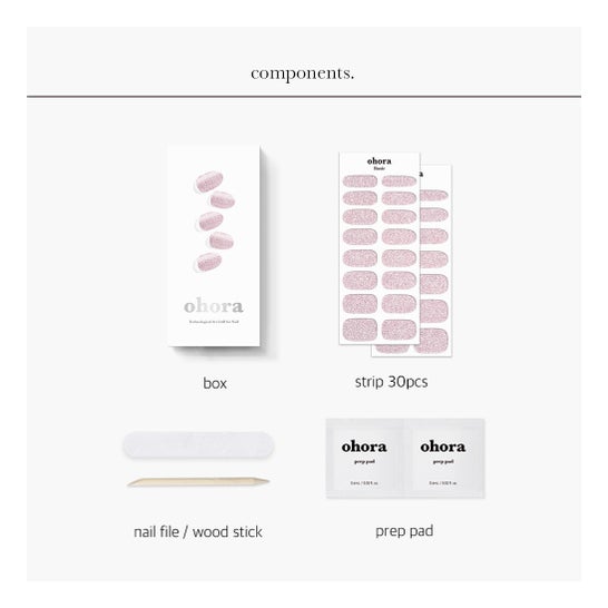 Ohora Gel Nail Strips N Hype Pink 30uds