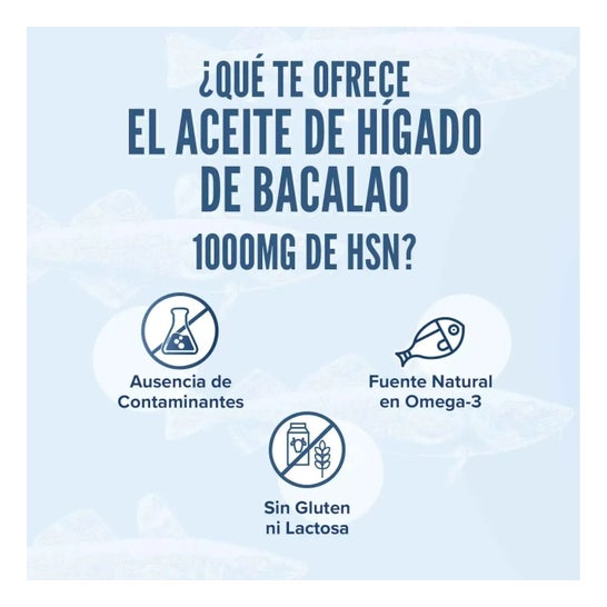 HSN Aceite de Hígado de Bacalao 1000mg 120 perlas