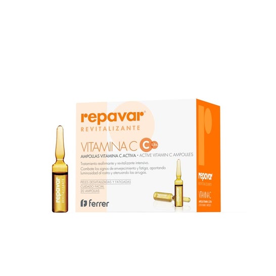 Repavar® Revitalisante Vitamine C 5,5 % 20 Ampoules 15ml