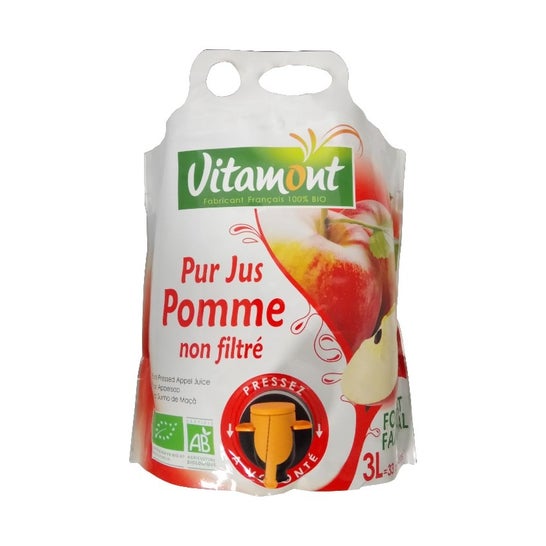 Vitamont Doypack Jus Pomme Non Filtré Bio 3l