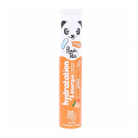 Panda Tea Hydratation et Énergie Pêche 20comp