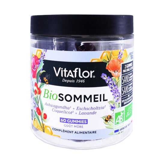 Vitaflor Bio Sommeil Gummies Gôut Mûre 60uts