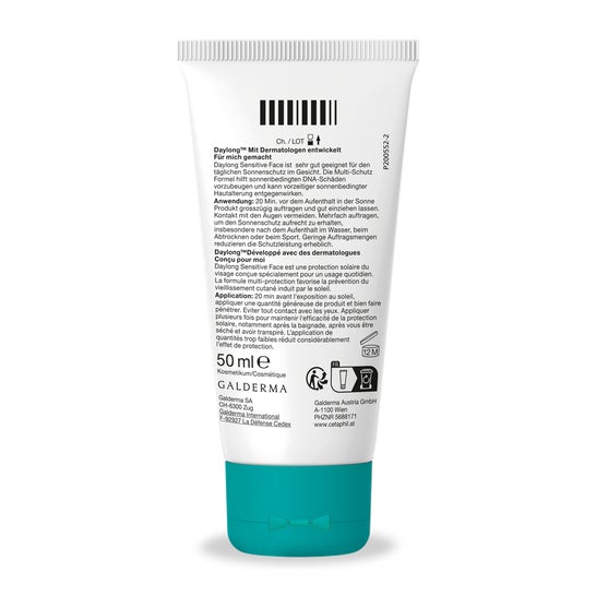 Daylong Sensitive Face SPF50+ Gel Fluide Léger 50ml