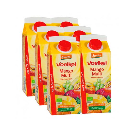 Demeter Pack Voelkel Jus de Mangue avec Multifruits Bio 6x750ml