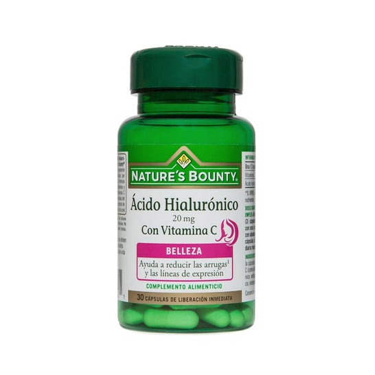 Nature's Bounty acide hyaluronique 20 mg avec vitamine C 30 Capsu Capsu