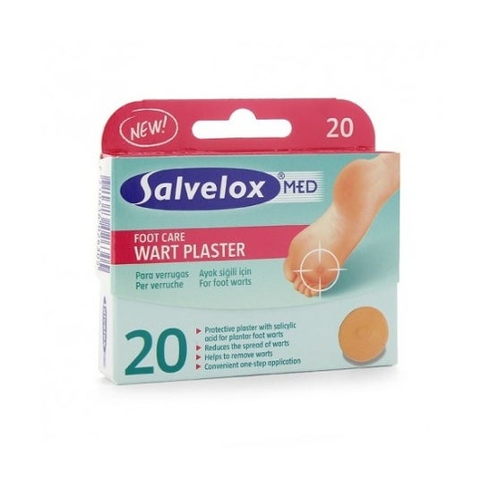 Salvelox Med Foot Care Wart Plaster 20 Unités
