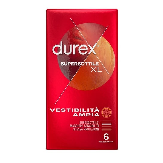 Durex Superthin Préservatif XL 6uts
