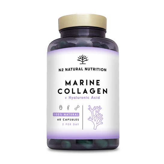 N2 Natural Nutrition Collagène Marin Acide Hyaluronique 60 Gélules
