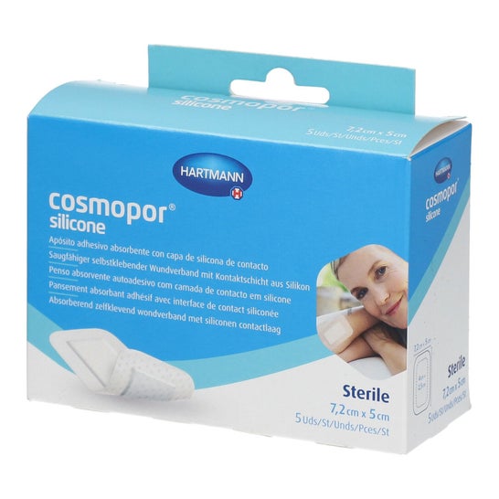 Cosmopor Silicone Pansement Stérile 7,2x5cm 5uts