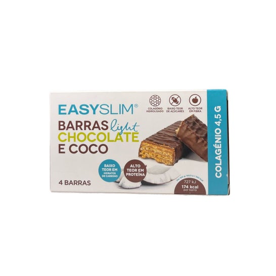 Easyslim Barras Light Chocolate Coco 4x44g