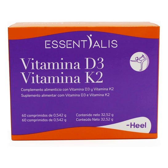 Essentialis Vitamine D3 + Vitamine K2 60comp