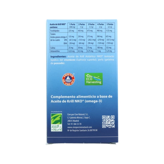 Huile de krill Nko 100% naturelle 40 gélules de 500mg