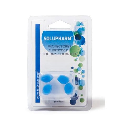 Solupharm Bouchons Oreille Silicone Moulable 4uts