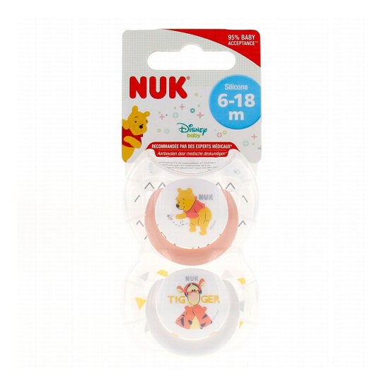 NUK Perfect Match Air Sucette Winnie 6-18 mois 2 unités