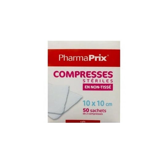 Pharmaprix Compresses Stériles 10x10cm 10uds