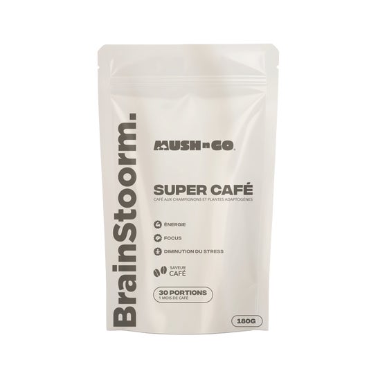 Mush N Go Café Adaptogène Brainstoorm Goût Café 180 g