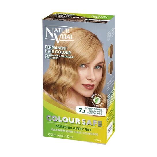 NaturVital Coloursafe Couleur Permanente 7 3G Blond Dor� 150ml