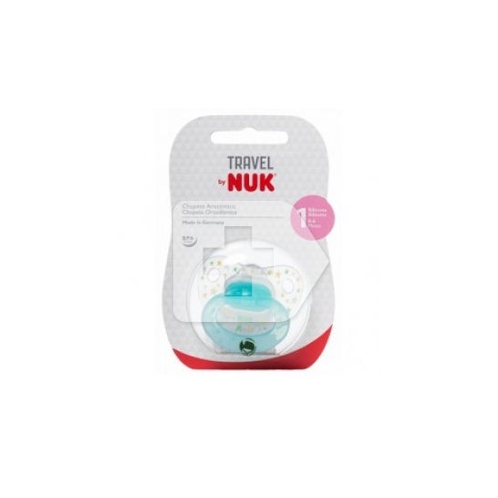 Sucette de voyage Nuk taille 1 silicone 1u 1u