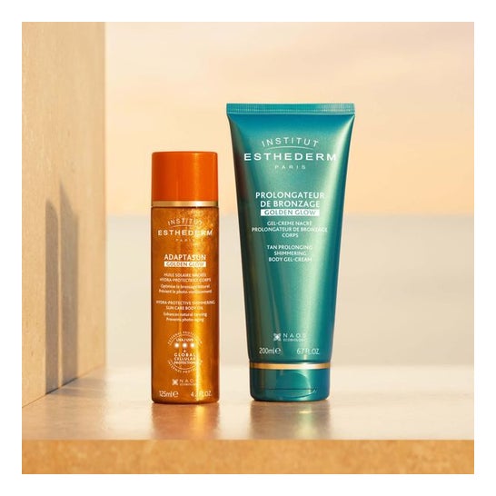 Institut Esthederm Aceite Solar Sol fuerte acabado Golden Glow 125ML