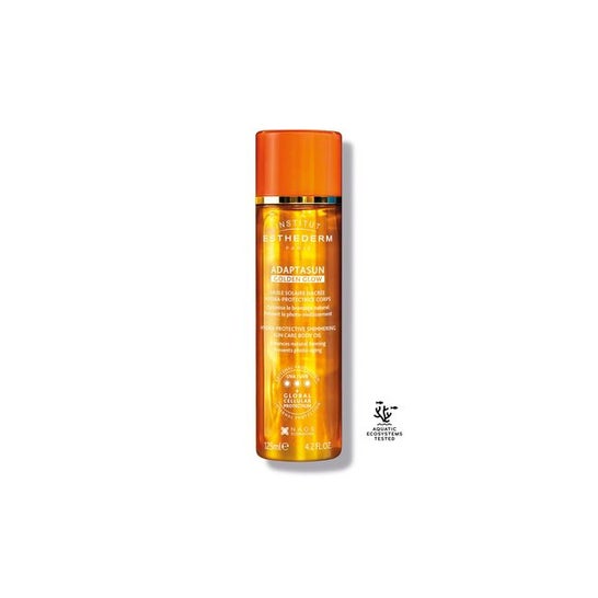 Institut Esthederm Aceite Solar Sol fuerte acabado Golden Glow 125ML