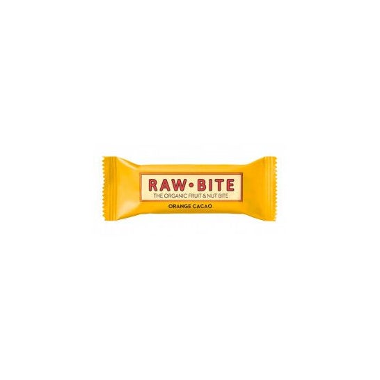 Raw Bite Pack Barres Biologiques Orange Et Cacao 12x50g