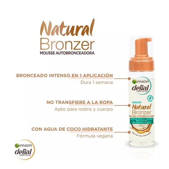 Garnier Natural Bronzer Mousse Auto-Bronzante 200ml Garnier Natural Bronzer Mousse Auto-Bronzante 200ml