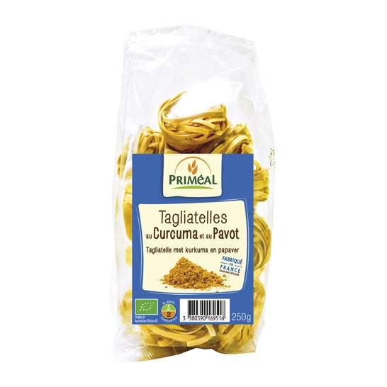 Priméal Tallarín Cúrcuma Amapola Bio 250g