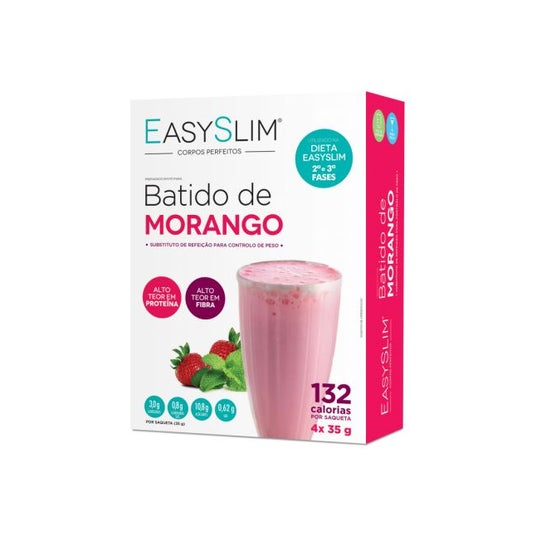 EasySlim Batido de Fresa 4x35g EasySlim Batido de Fresa 4x35g