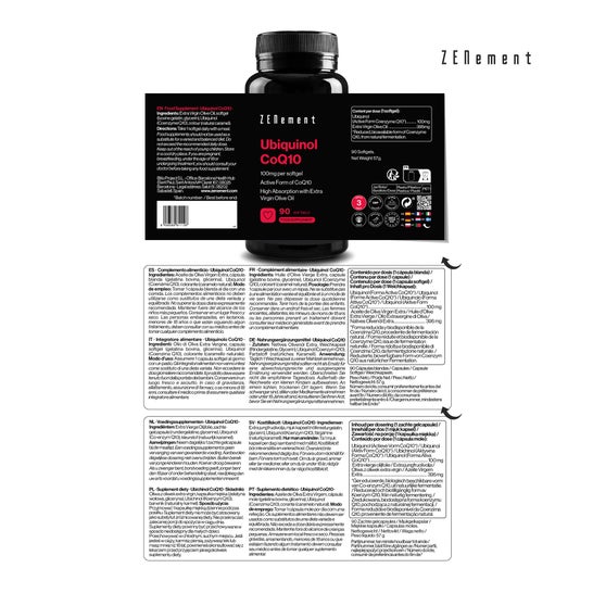 Zenement Ubiquinol CoQ10 90 gélules