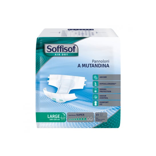 Soffisof Air Dry Couche Culotte Super Taille L 15uts