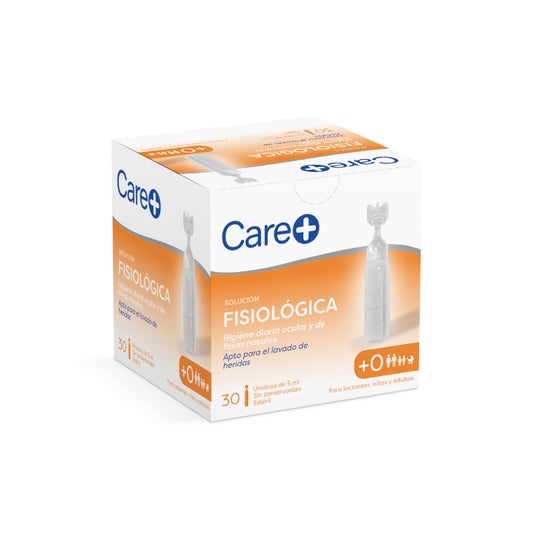 Solution physiologique Care+ 30 doses uniques 5ml