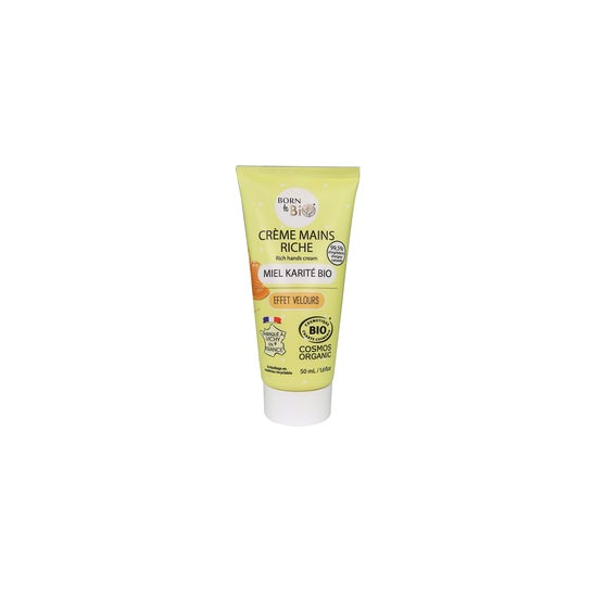 Born To Bio Crème Mains Riche Miel Karité Bio 50 ml