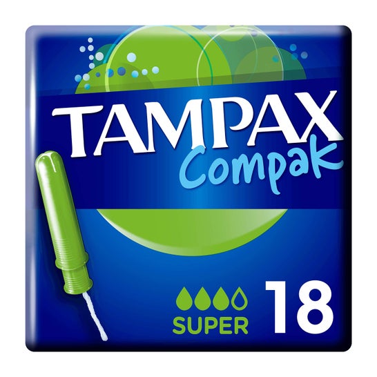 Tampax Compak Super 18 Vert
