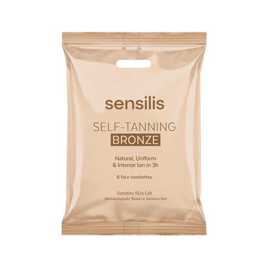 Sensilis Self Tanning Bronze 6 Lingettes Autobronzantes