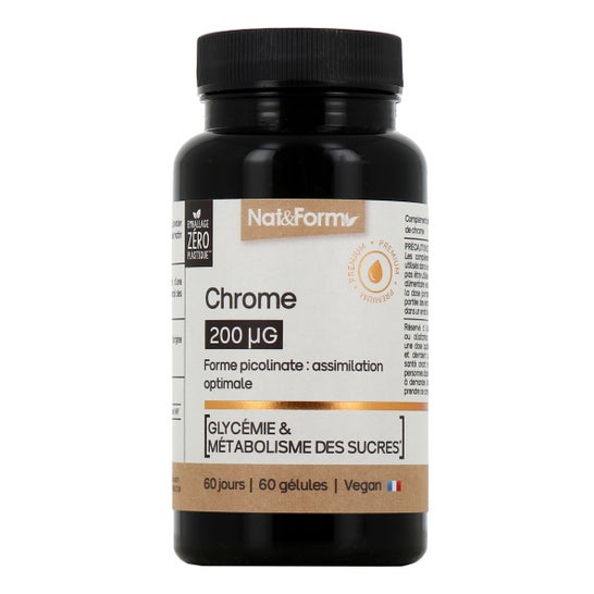 Nat&Form Chrome 200µg 60 Gélules