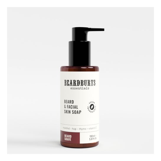 Beardburys Essentials Nettoyant Barbe Visage Quotidien 150ml