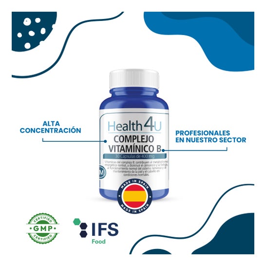 H4u Vitamine B Complexe 30 Capsules 400 mg